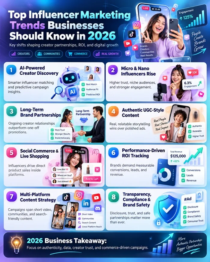 Top Influencer Marketing Trends Businesses Should Know in 2026